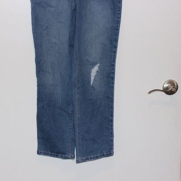 1822 Denim Black & Blue Maternity Boyfriend Denim Jeans Women's Size 6/28 - Picture 4 of 7